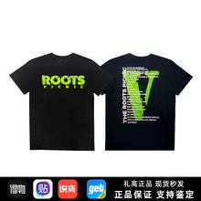 弹跳潮人 VLONE ROOTS 费城演唱会限定 潮牌宽松大V字母短袖T恤男