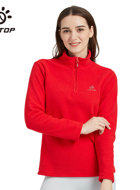 探拓摇粒绒抓绒衣女秋冬保暖加绒两面穿珊瑚绒男外套冲锋衣内胆