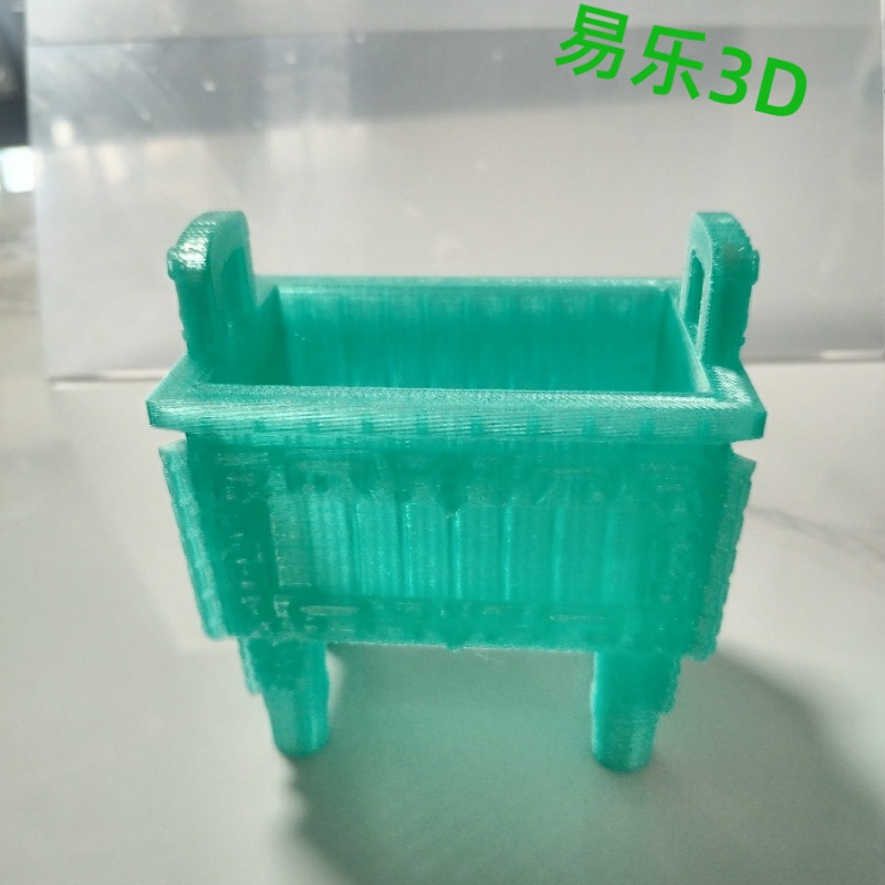 3D打印定制仿古青铜器青铜方鼎摆件模型手办白模国潮风格