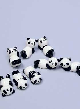 熊猫陶瓷装饰国风餐桌筷子托