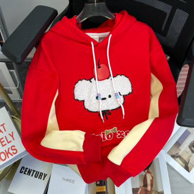 2025新款爆款宽松连帽卫衣女小个子外套时尚洋气套装秋冬款加绒