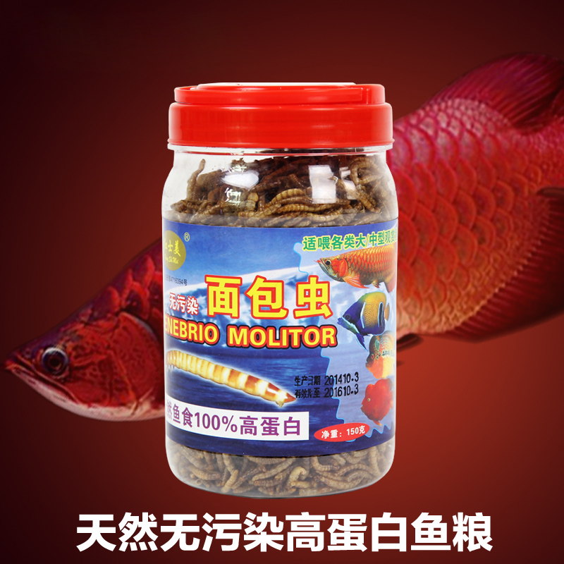 面包虫黄粉虫罐装龙鱼专用饲料金龙鱼银龙鱼乌龟饲料食物在类目 宠物/宠物食品及用品, 水族世界, 观赏鱼饲料中 - 来自Buy2taobao.com提供专业的淘宝代购服务