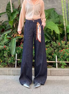 欧货 欧洲站HUAFENG华丰品牌2026春季新款牛仔阔腿裤