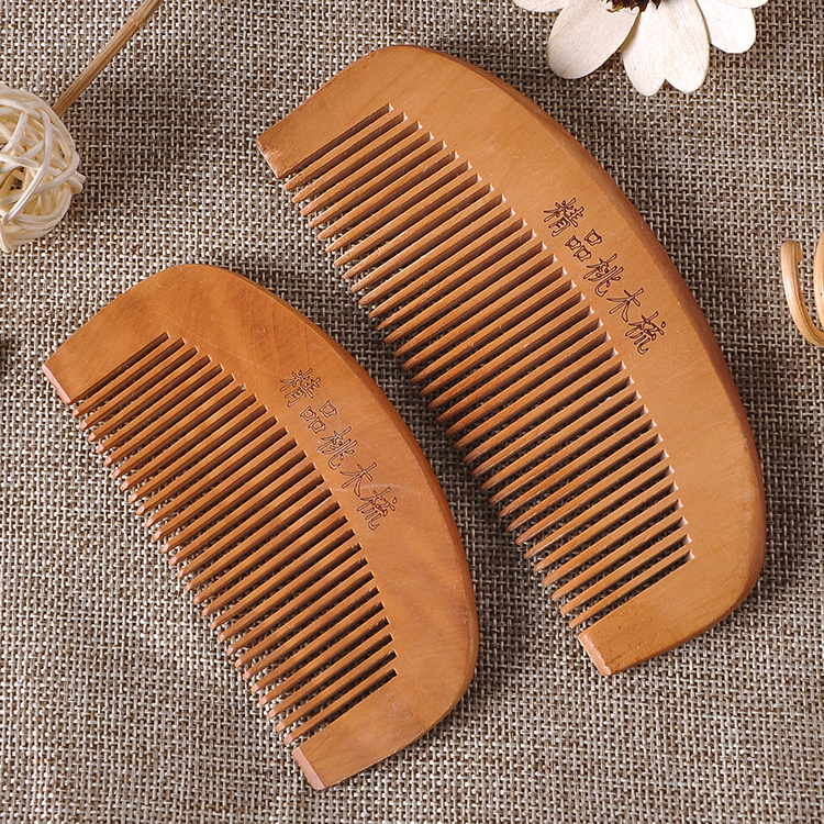 天然保健桃木梳直发不掉齿小梳子