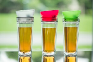 finum德国双层隔热玻璃便携水杯