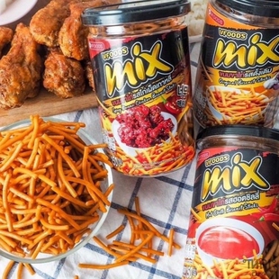 包邮 泰国直邮VFOODS MIX薯条脆脆条饼干鸡肉香辣原味150g满100元