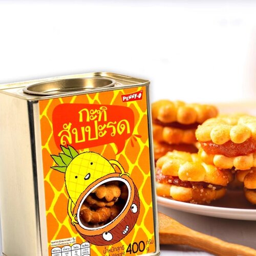 泰国PENNY-O菠萝椰奶夹心饼干