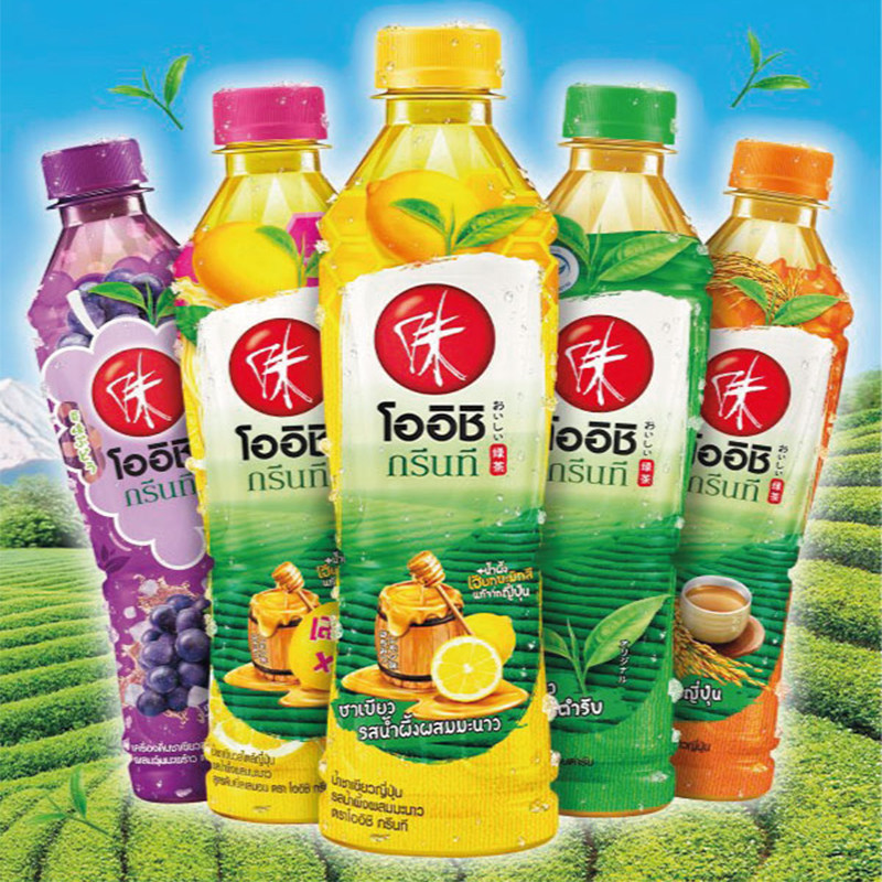 泰国直邮OISHI TEA玄米西瓜葡萄蜂蜜苹果绿茶柠檬红茶满100元包邮