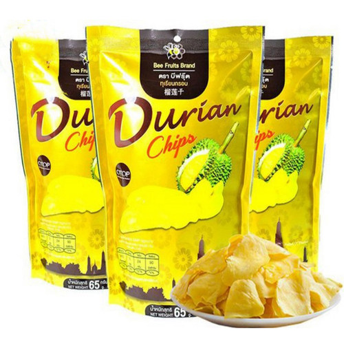 泰国油炸超淡咸味金枕头榴莲干片