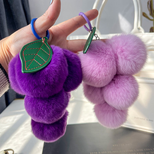 超正的紫色系~真獭兔毛葡萄