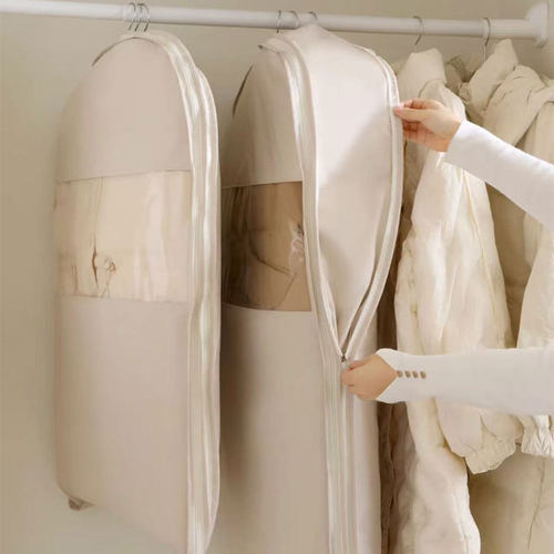 羽绒服压缩防尘罩衣柜大衣衣服防尘袋挂式家用衣物收纳挂衣罩袋子