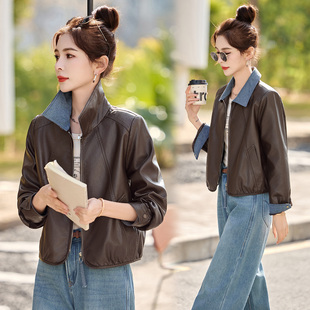 皮衣2026新款今年流行爆款春装巨好看皮褂子皮夹克外套小个子