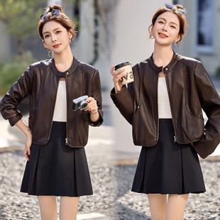 皮衣2026新款今年流行爆款春装巨好看皮褂子皮夹克外套春秋小个子
