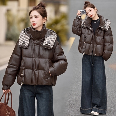 2025新款皮衣羽绒服女款