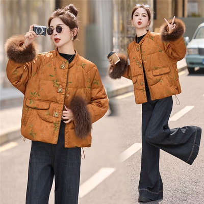 2025新款新中式国风羽绒服