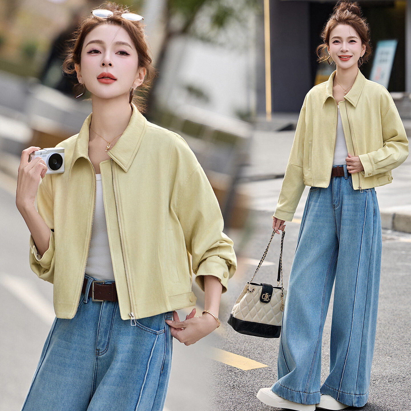 今年流行的短款女装上衣皮衣女款春装2026新款皮u衣服小个子外套