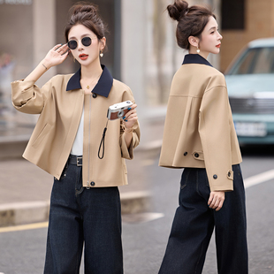 今年流行的短款女装上衣外套女款春装2026新款高端衣服小个子外套