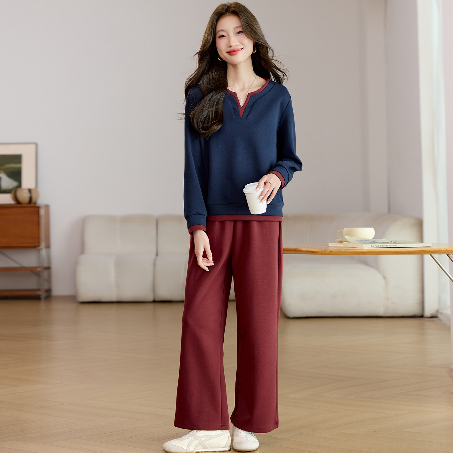 休闲运动套装女款爆款2026新款春秋妈妈时尚一整套穿搭两件套时髦