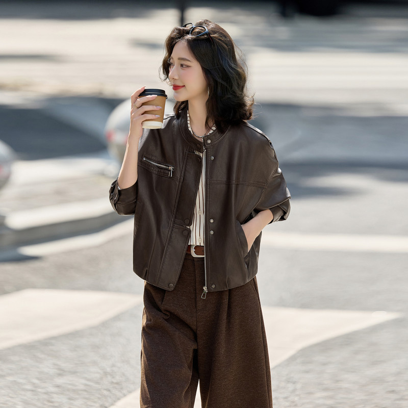 皮衣2026新款今年流行爆款春装巨好看皮褂子皮夹克外套宽松二八月