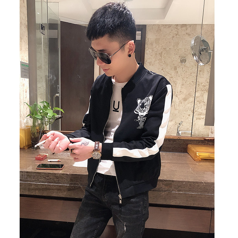 男士潮牌棒球领夹克外套痞帅青年