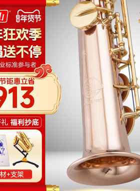 泰山高音萨克斯降B调TSSS-2000经典款磷铜萨克斯成人专业演奏直管