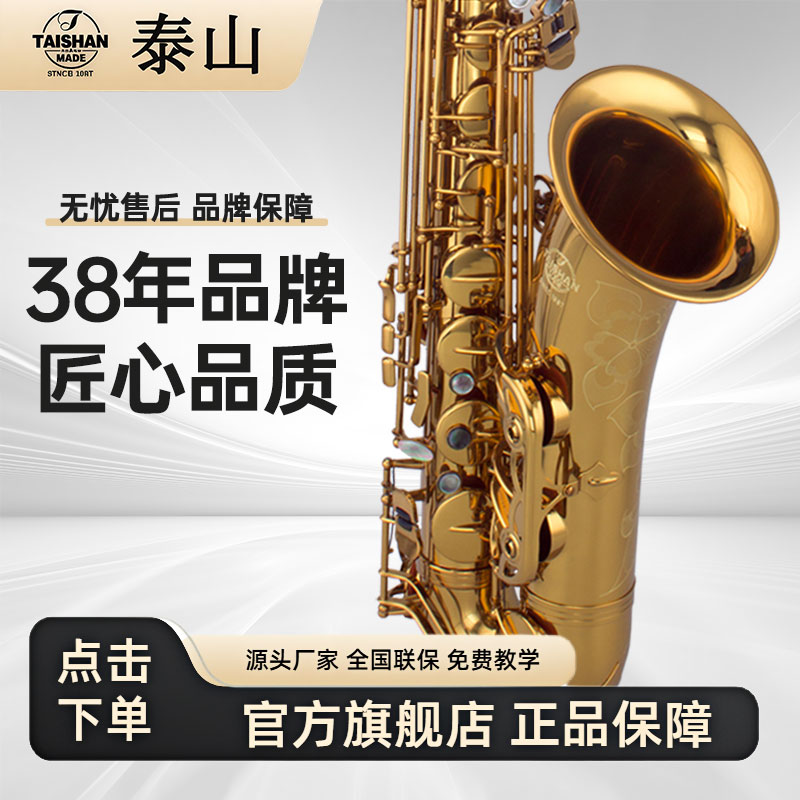 泰山次中音萨克斯管乐器TSTS-9902初学者考级成人专业演奏级降b调