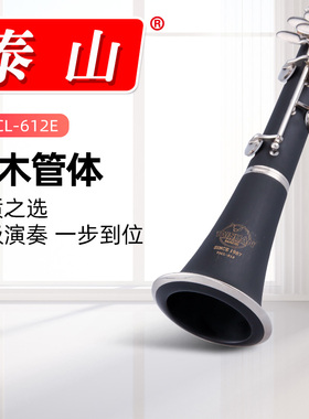 泰山降B调胶木单簧管612E乐器黑管儿童学生成人初学考级学校演奏