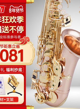 泰山中音萨克斯乐器降e调TSAS-2000磷铜萨克斯风高端考级专业演奏
