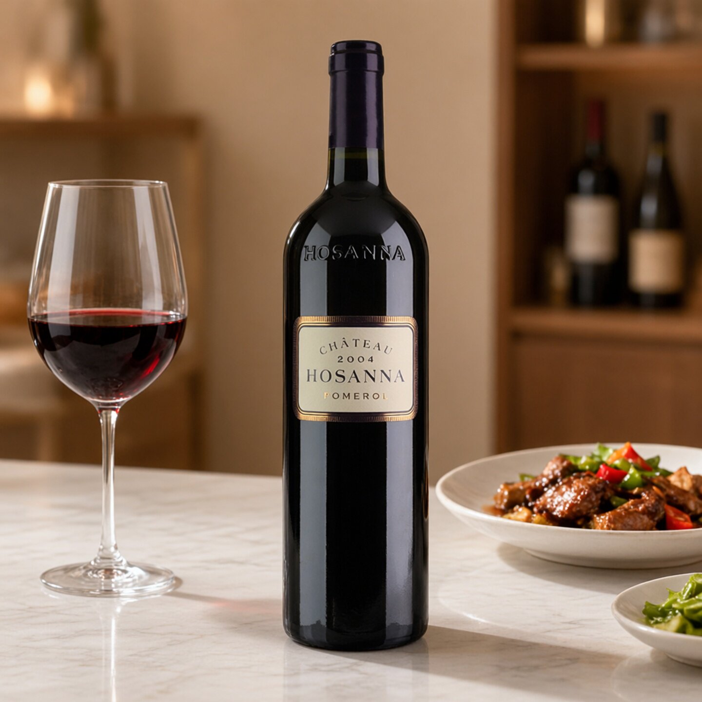 法国名庄红酒干红Chateau Hosanna凯歌庄园红葡萄酒750ml 2004年