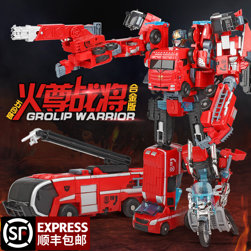变形玩具儿童火尊战将合金汽车人合体机器人消防车组合模型男孩|msdalam kategori mod main/animasi/Zhou Bian/cos/permainan papan, up/model Mech/robot/kelas ubah bentuk, Transformers kawasan model - dari Buy2taobao.com untuk memberikan perkhidmatan ejen Taobao profesional membeli