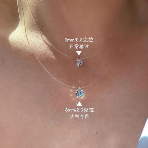 人鱼之泪吊坠纯银项链