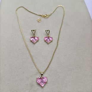 项链耳钉套装 包邮 满29元