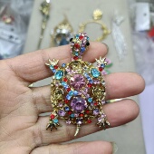 B16 有掉钻 满钻乌龟胸针 满29元 包邮