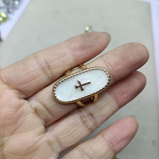 滴釉十字架戒指 包邮 B12 满29元