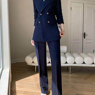 大码 女春秋高级感气质炸街职业正装 工作西服外套 套装 胖mm休闲西装