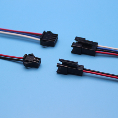 SM线束接插件2P/3p/4p/5p/6p/7p/8p/9p/10p/12p 线束公母端各15cm