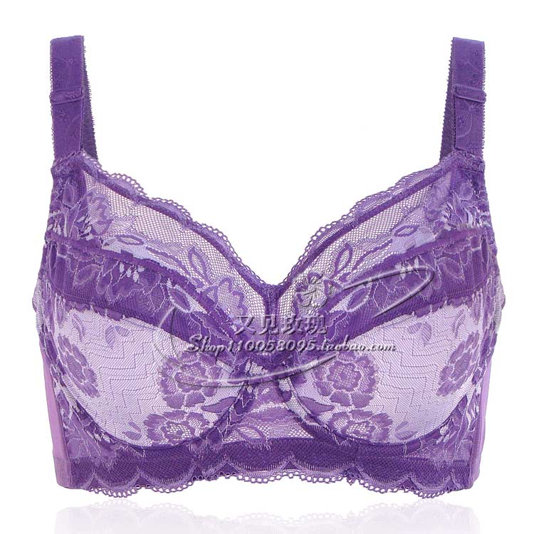 超大码透明全包无海绵防凸点内衣