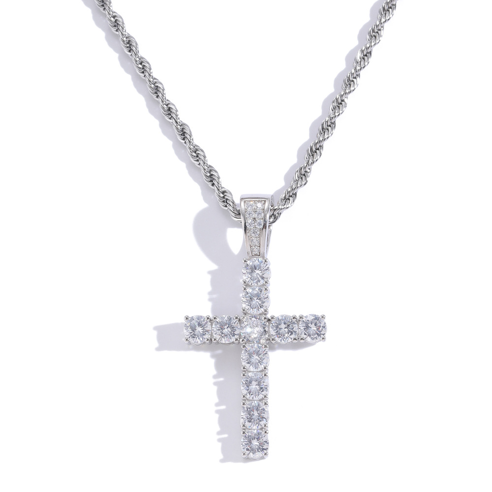 ICEBLING纯银十字架吊坠项链