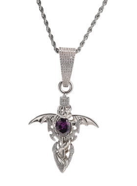 ICEBLING小众设计紫色锆石吊坠