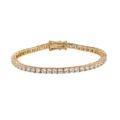 S925 Sterling Silver Gold Plated 3mm
