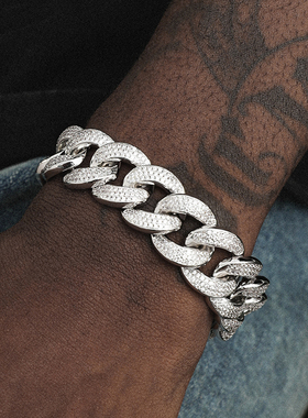 ICEBLING18MM重工男士古巴手链