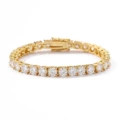 S925 Sterling Silver Gold Plated 5mm