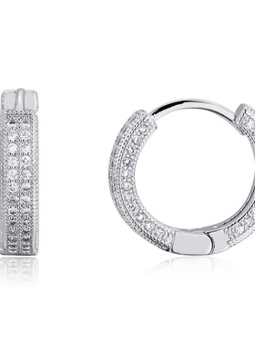 ICE BLING 王嘉尔同款耳环耳扣 高级感男士小众设计满钻养耳洞