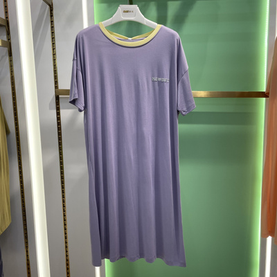 新1系夏季女士清新椰油爽滑睡裙