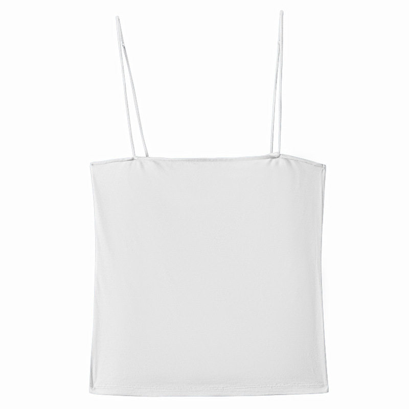 Black Modal Camisole for Women, Summer Outerwear, Trendy Backless Tank Top, Thin Design, Stylish Base Layer Top