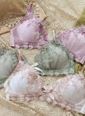 日本Risa Magli正品无钢圈文胸薄款性感少女士睡眠法式三角杯552