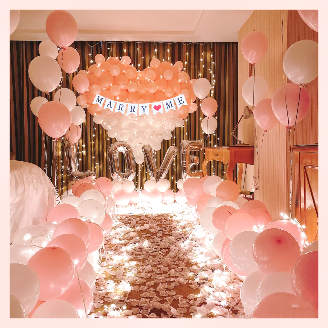 求婚布置表白神器道具室内浪漫创意用品场景装饰房间气球网红套餐