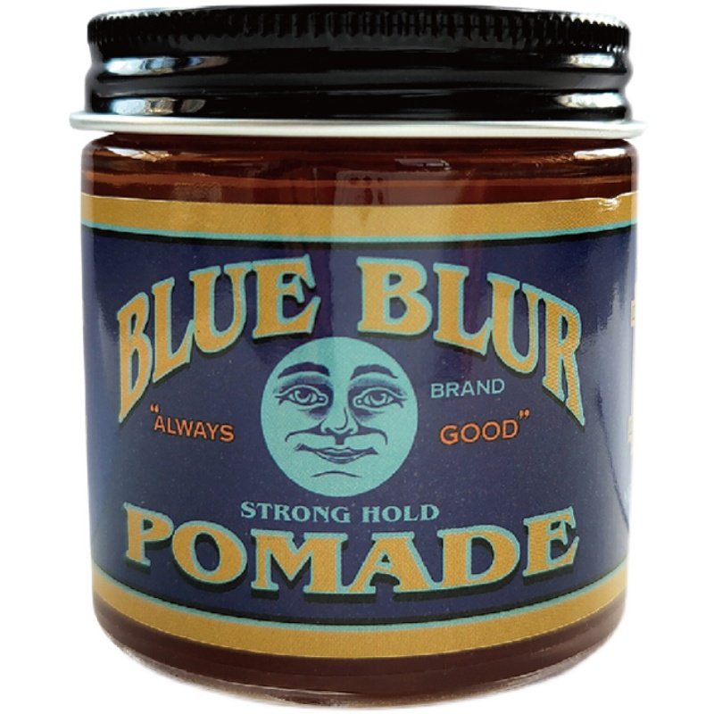Blue Blur Pomade 蓝色污点 强定型油头美式复古造型发蜡发油小镇