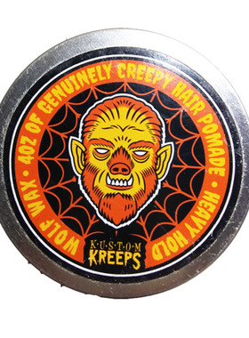 Kustom Kreeps 恐惧之光 狼人 复古 背头 油基 发油小镇 pomade