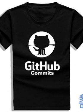 程序猿员github网红IT编程java Python职场社畜996ICU纯棉短袖t恤